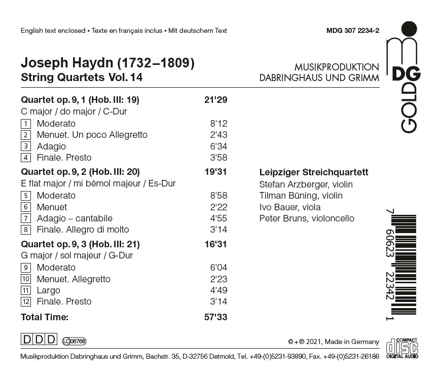Haydn: String Quartets Vol. 14 - slide-1