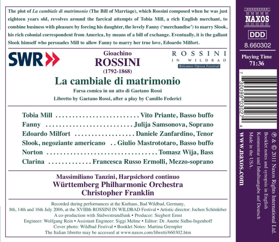 Rossini: La Cambiale di Matrimonio - slide-1
