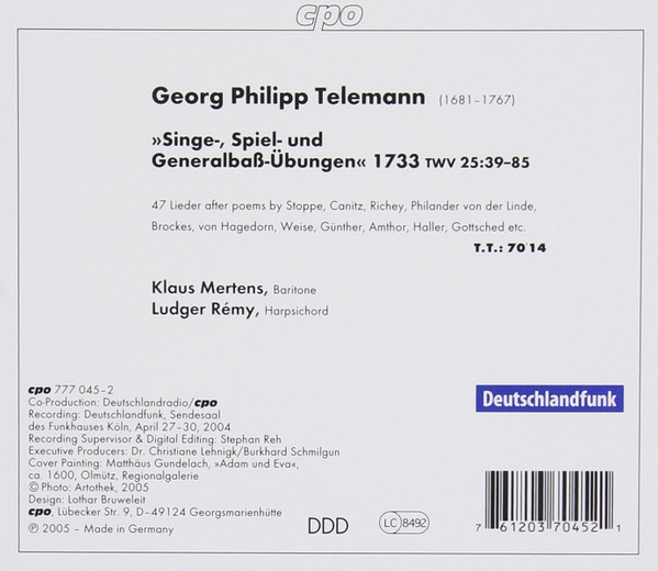 TELEMANN: Late Church Music - slide-1