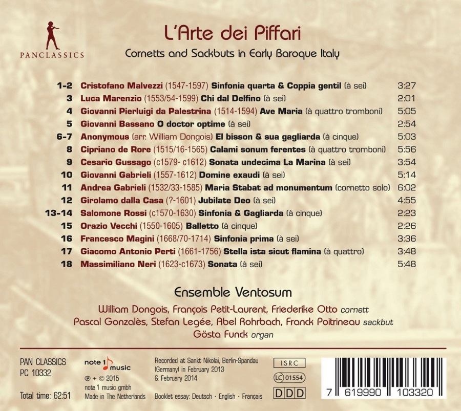 L’Arte dei Piffari, Cornetts and Sackbuts in Early Baroque Italy - slide-1