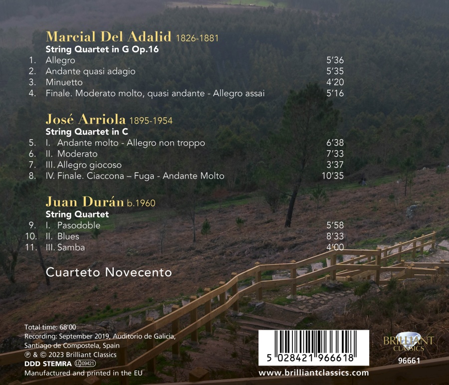 String Quartets by Del Adalid, Arriola, Durán - slide-1