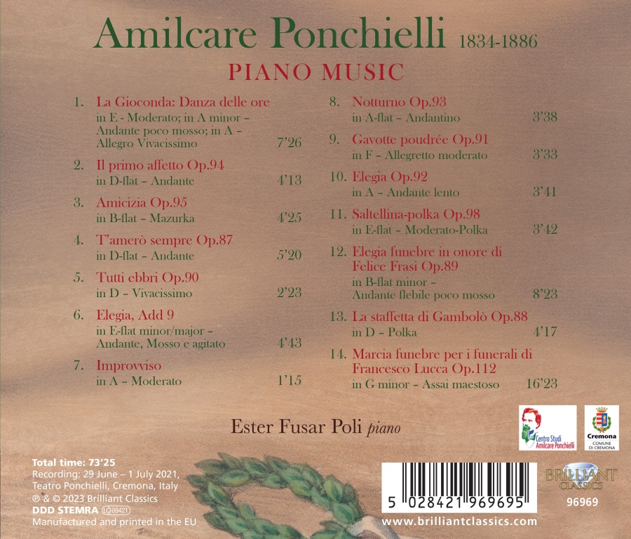 Ponchielli: Piano Music - slide-1