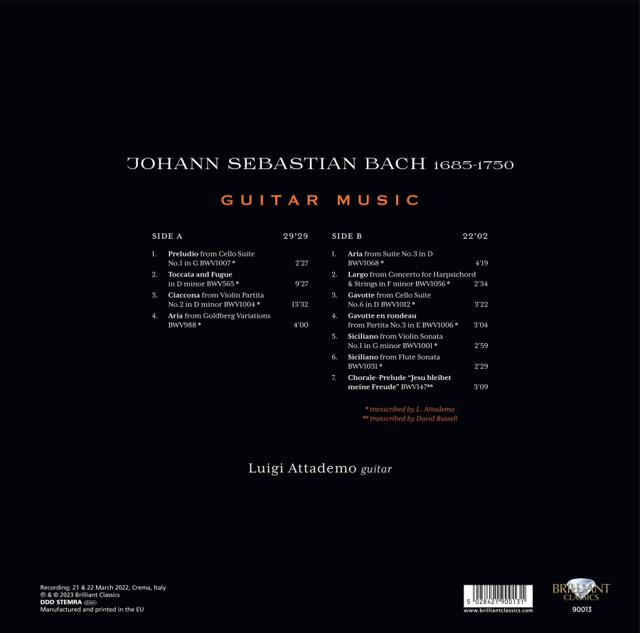 Bach: Guitar Music (LP) - slide-1
