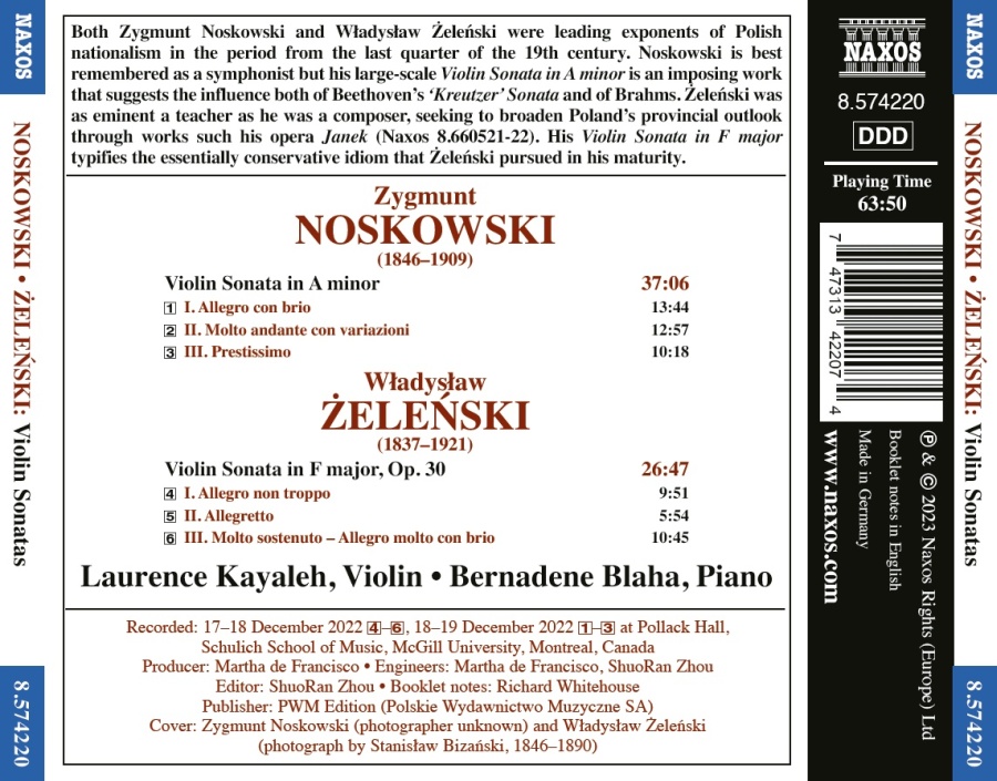 Noskowski & Żeleński: Violin Sonatas - slide-1