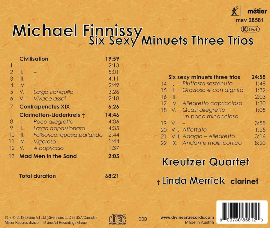 Finnissy: Six Sexy Minuets Three Trios - slide-1