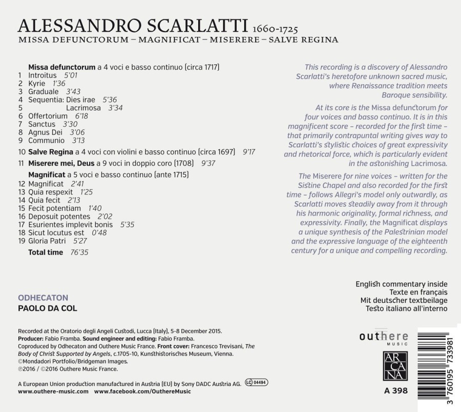 Scarlatti: Missa defuntorum Magnificat Miserere Salve Regina - slide-1