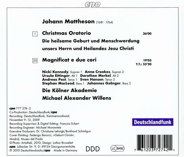 Mattheson: Christmas Oratorio "Die heilsame Geburt", Magnificat - slide-1