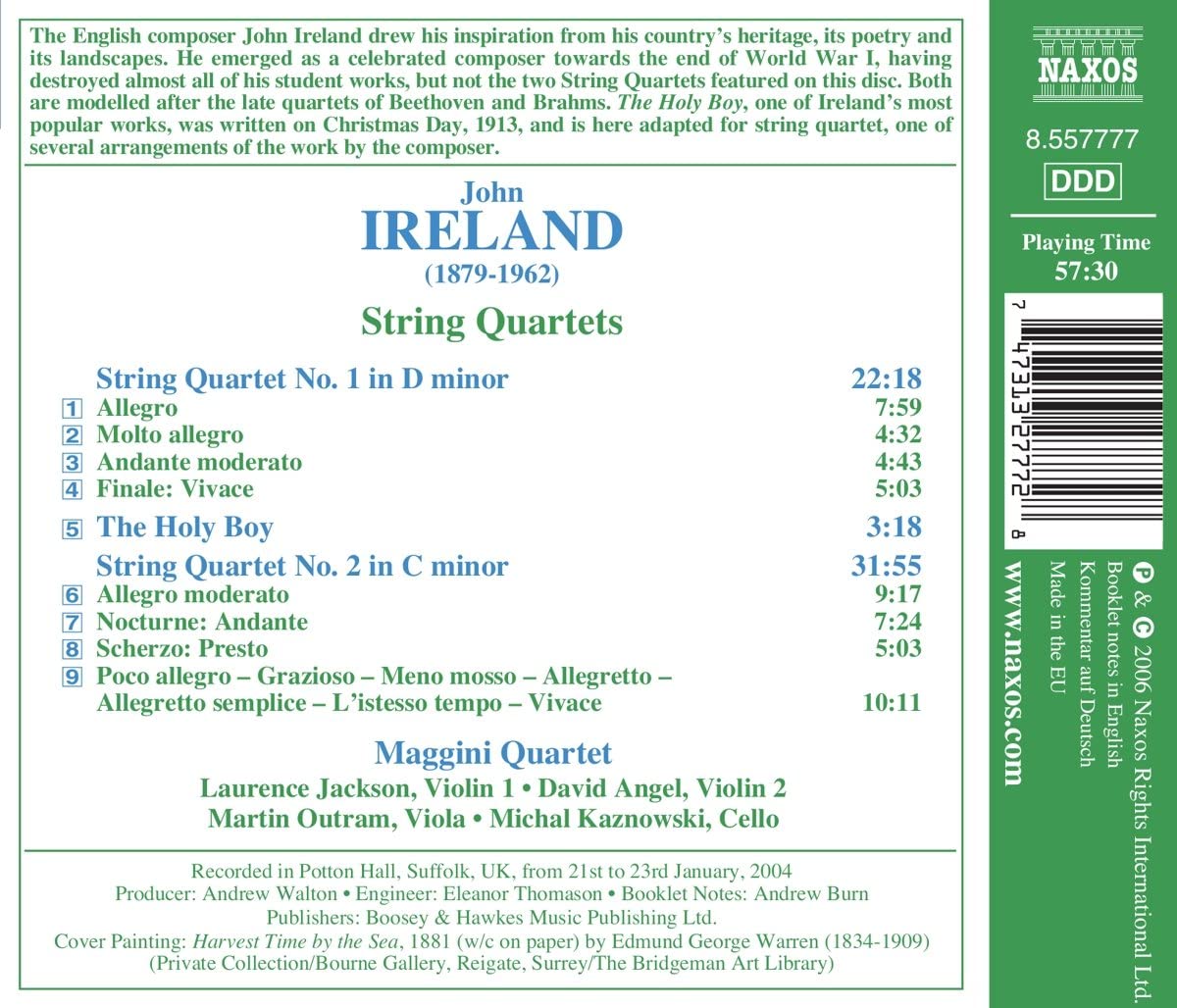 IRELAND: String quartets nos. 1 - 2 - slide-1