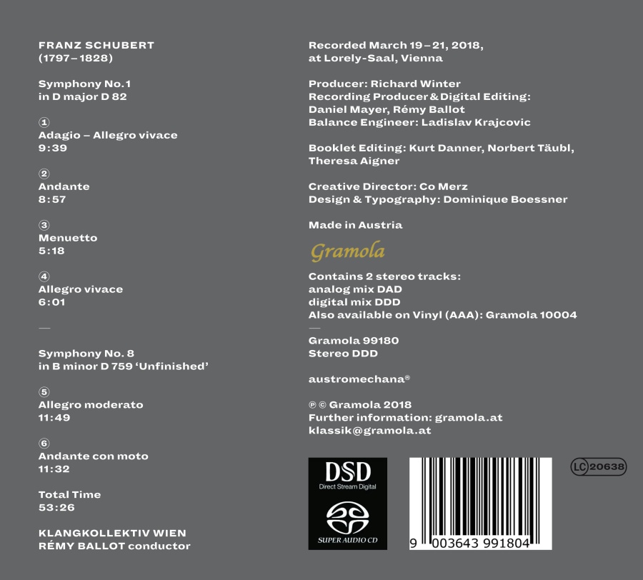 Schubert: Symphonies 1 & 8 - slide-1