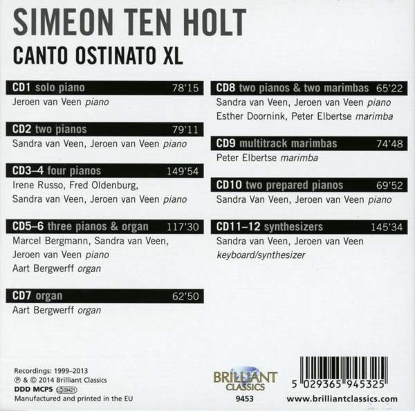 Ten Holt: Canto Ostinato XL - slide-1