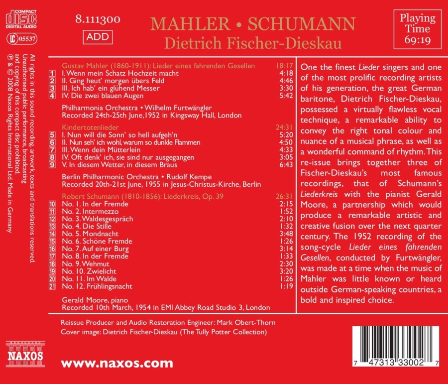 MAHLER, G.: Lieder eines fahrenden Gesellen - slide-1