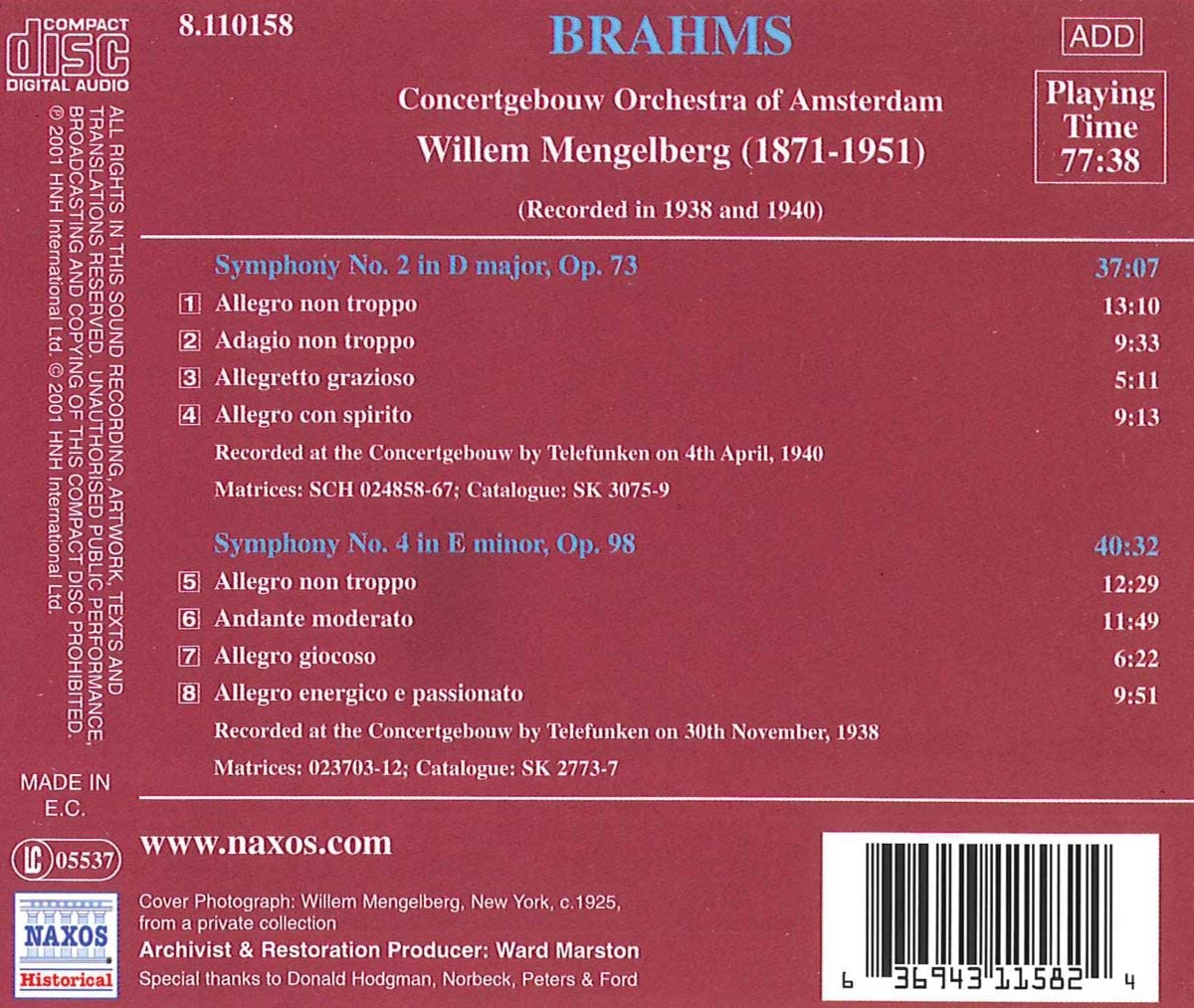 Brahms: Symphonies 2 & 4 - slide-1