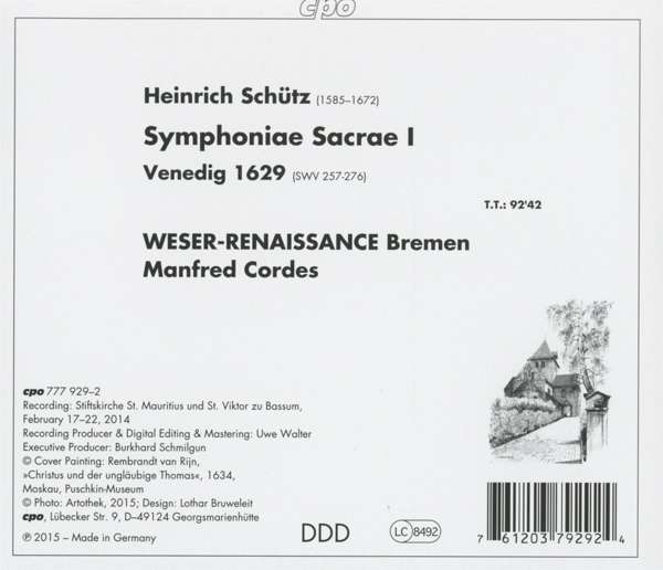 Schütz: Symphoniae Sacrae I, Wenecja 1629 - slide-1