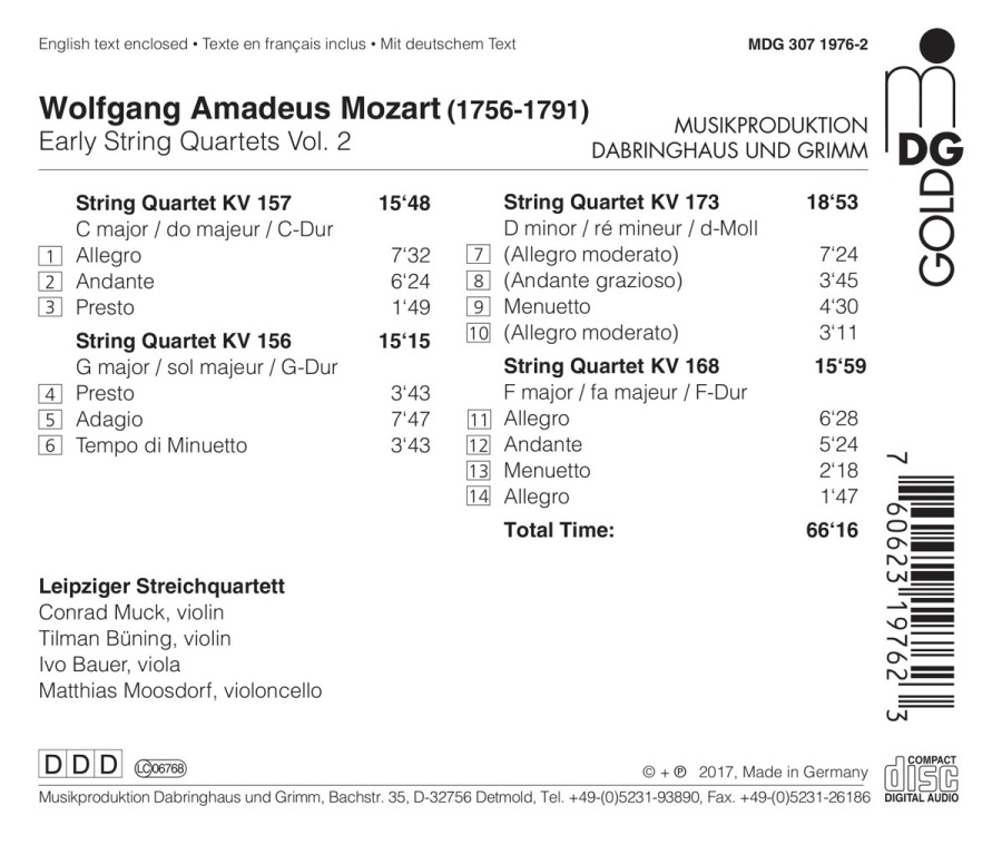 Mozart: Early String Quartets Vol. 2 - slide-1