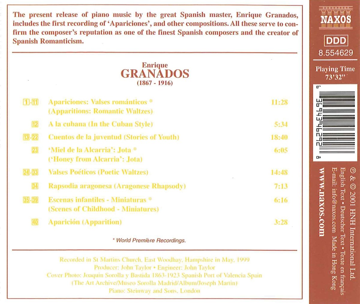 GRANADOS: Piano Music vol. 4 - slide-1