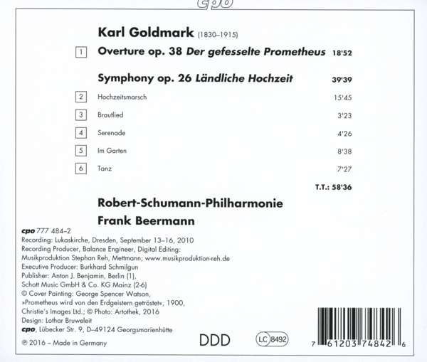Goldmark: Overture „Der gefesselte Prometheus“ Symphony „Ländliche Hochzeit“ - slide-1