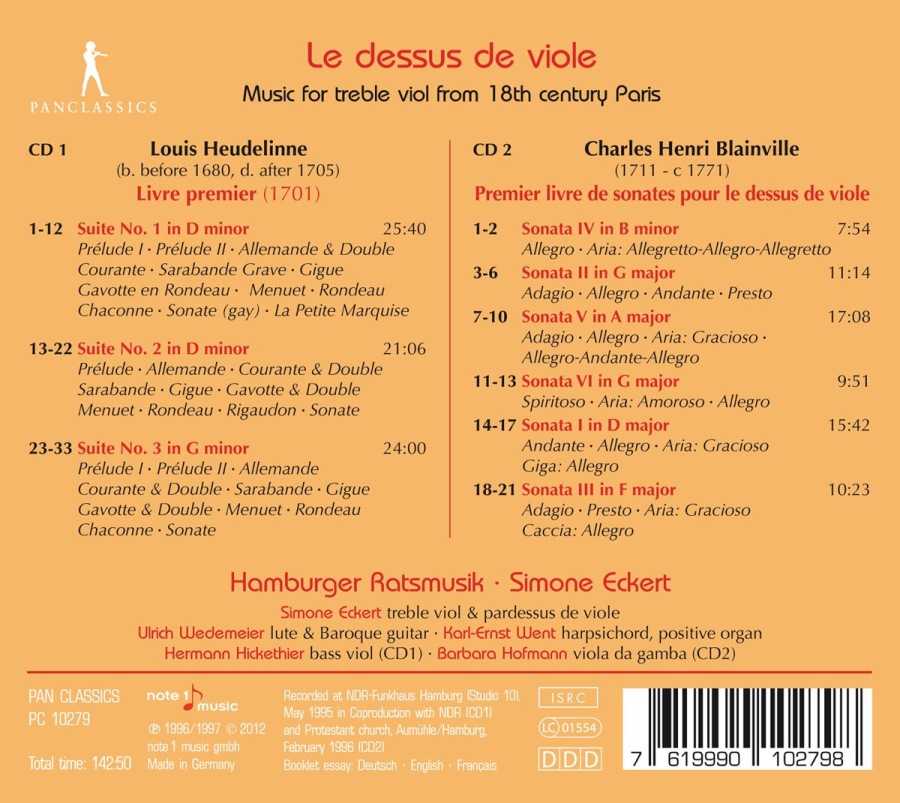 Louis Heudelinne & Charles Henri Blainville: Le dessus de viole - slide-1