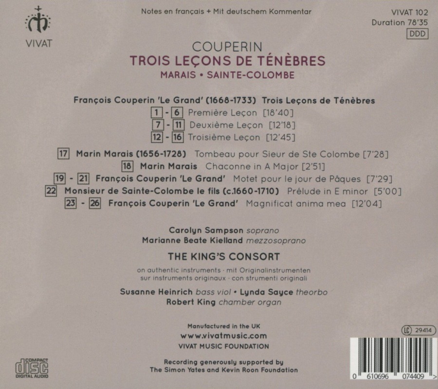 Couperin: Trois Leçons de Ténèbres - slide-1