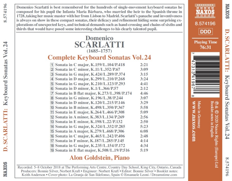 Scarlatti: Complete Keyboard Sonatas Vol. 24 - slide-1