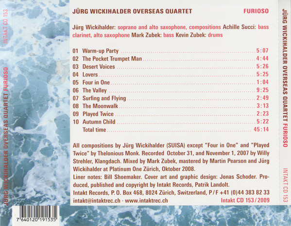  Jürg Wickihalder’ Overseas Quartet: Furioso - slide-1