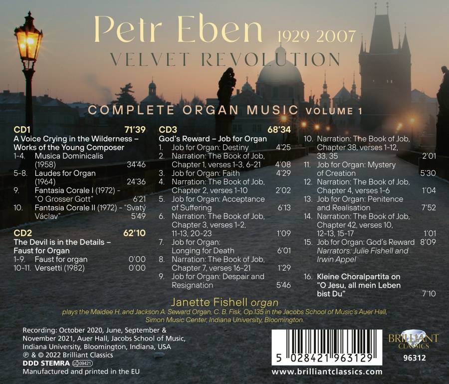 Eben: Velvet Revolution, Complete Organ Music Vol. 1 - slide-1