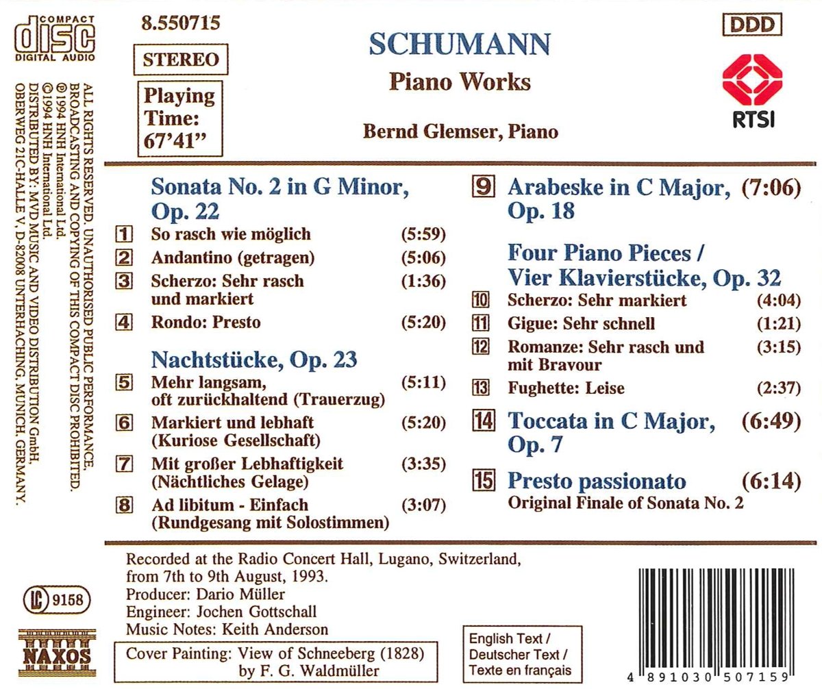 SCHUMANN: Piano Works - slide-1