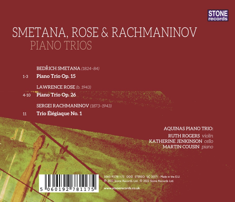 Smetana, Rose & Rachmaninov: Piano Trios - slide-1