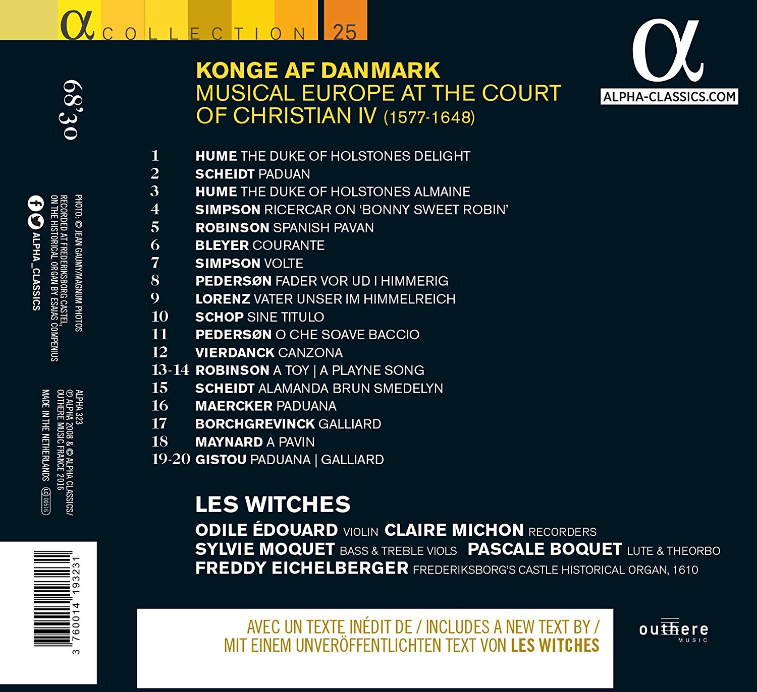 Konge af Danmark, Musical Europe at the Court of Christian IV - slide-1