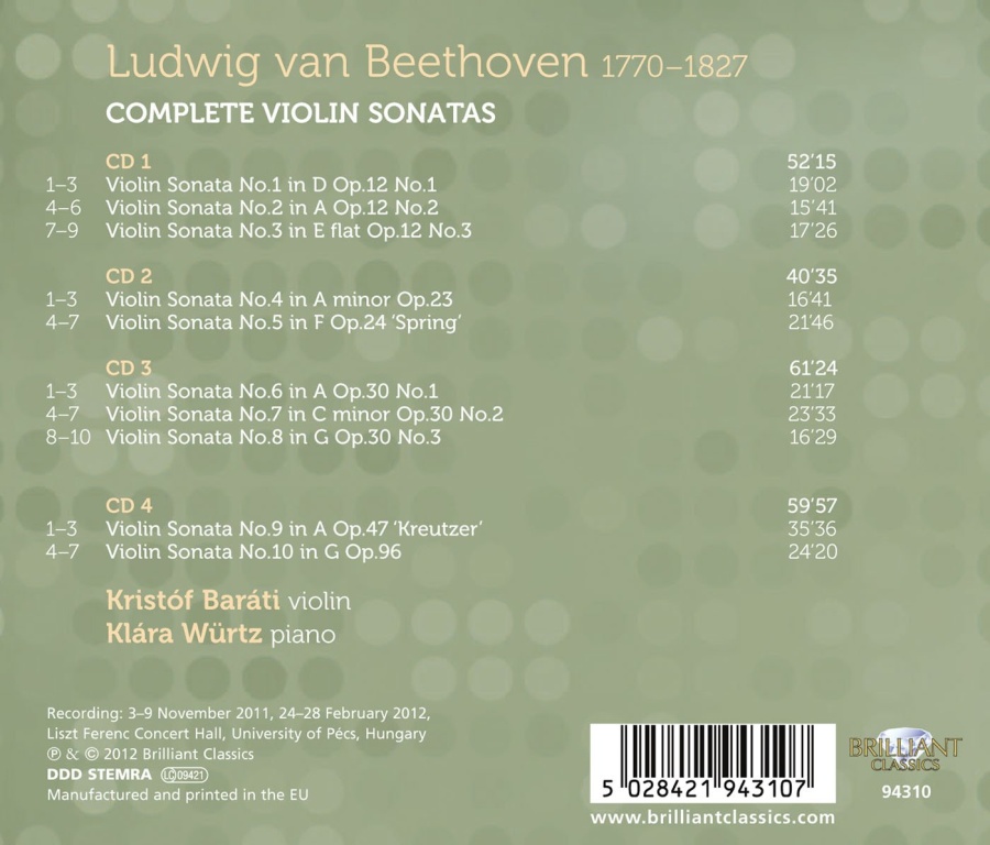 Beethoven: Complete Violin Sonatas - slide-1