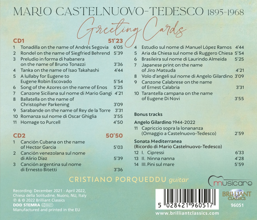 Castelnuovo-Tedesco: Greeting Cards - slide-1
