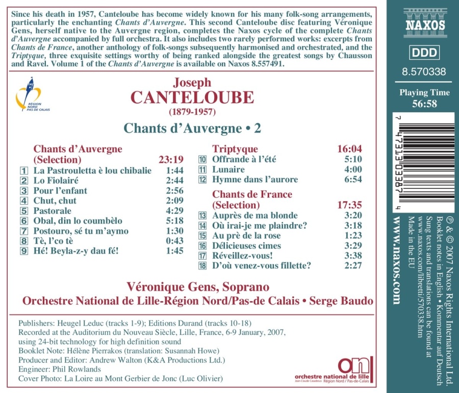 Canteloube: Chants d\'Auvergne Vol. 2 - slide-1