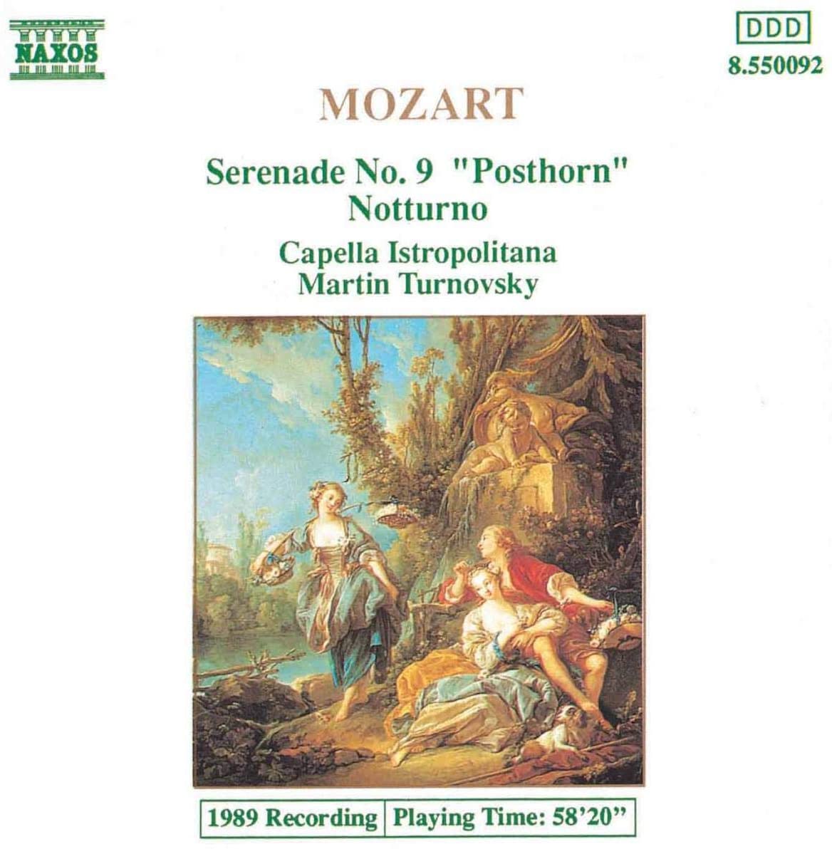 Mozart: "Posthorn"Serenade, Notturno