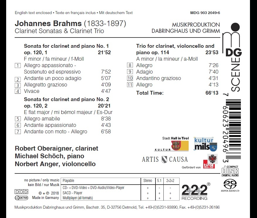 Brahms: Clarinet Sonatas; Clarinet Trio - slide-1