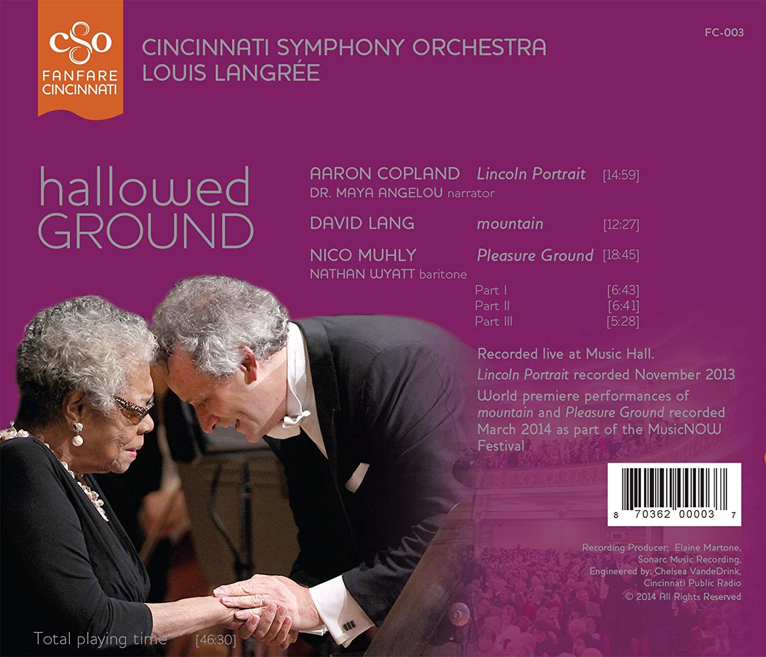 Hallowed Ground – Copland, Lang ,Muhly - slide-1