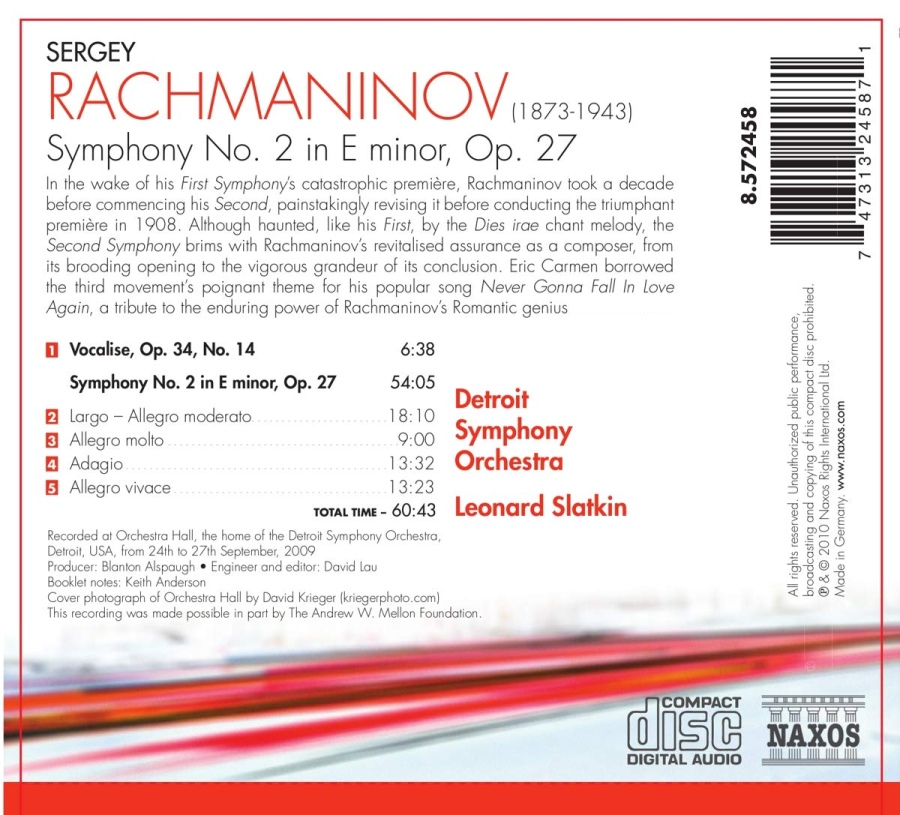RACHMANINOV: Symphony No. 2 - slide-1