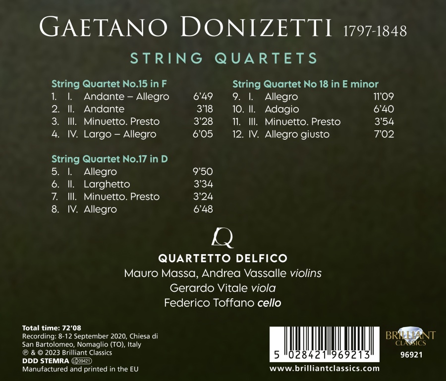 Donizetti: String Quartets - slide-1