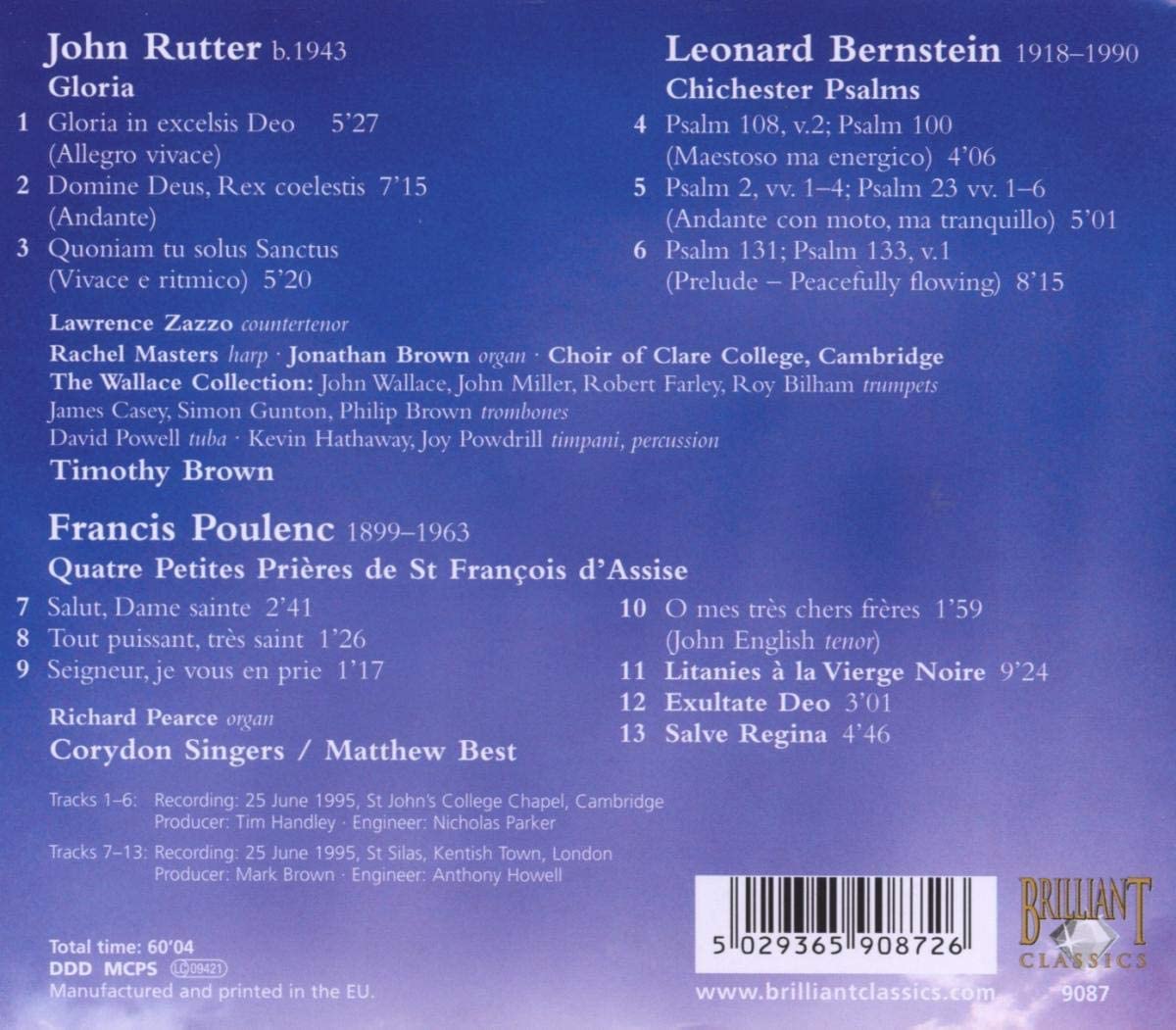 Rutter & Bernstein & Poulenc: Choral Works - slide-1