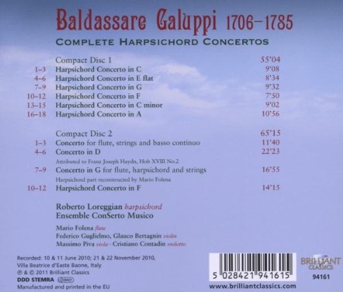 Galuppi: Complete Harpsichord Concertos - slide-1
