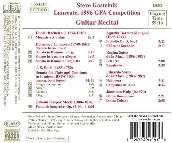 GUITAR RECITAL - STEVE KOSTELINI - slide-1