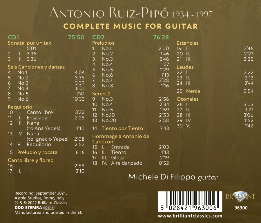 Ruiz-Pipó: Complete Music for Guitar - slide-1