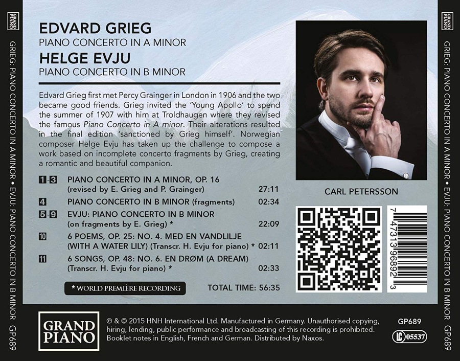 Grieg: Piano Concerto; Evju, Helge: Piano Concerto - slide-1