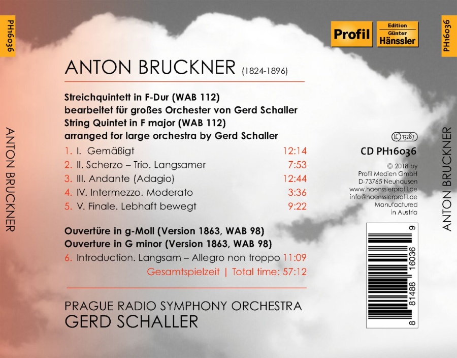 Bruckner: Quintet in F Major; Ouverture in G Minor - slide-1