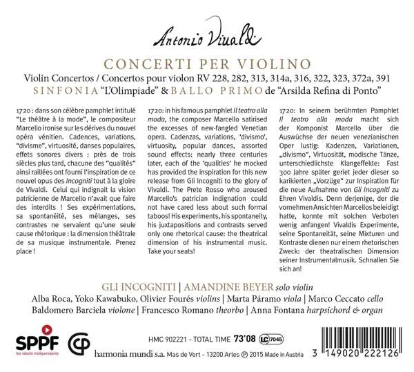 Teatro alla moda - Vivaldi: Violin Concertos - slide-1