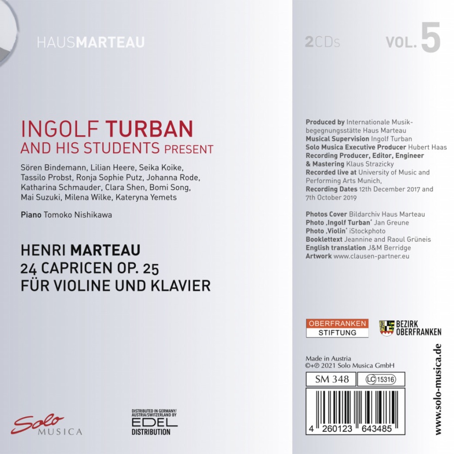 Marteau: 24 Caprices op. 25 for Violin and Piano - slide-1