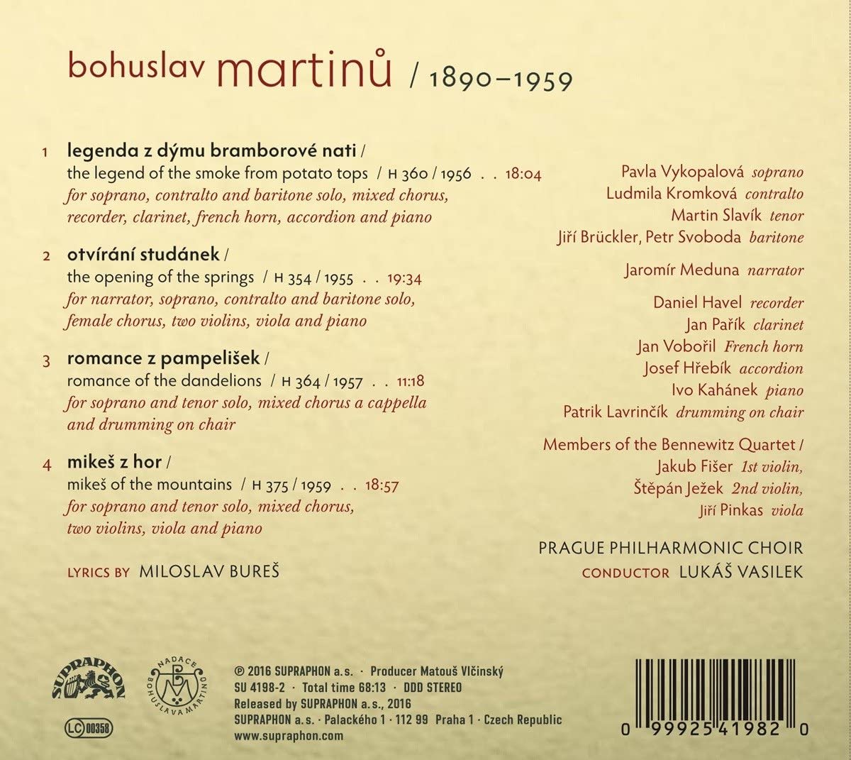 Martinu: Cantatas - slide-1