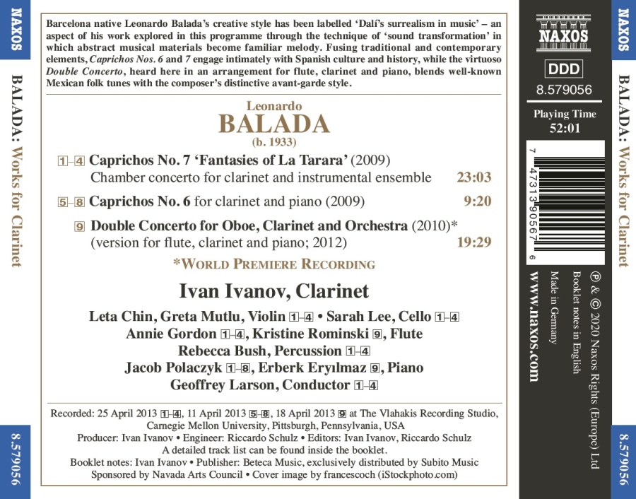 Balada: Works for Clarinet - slide-1