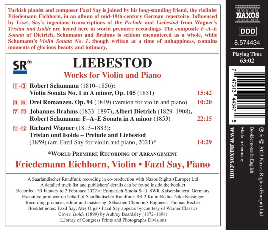 Liebestod - Works for Violin and Piano - slide-1