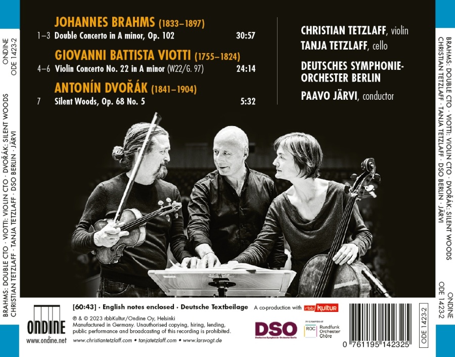 Brahms: Double Concerto; Viotti: Violin Concerto - slide-1
