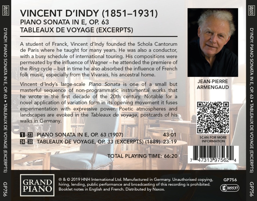 d’Indy: Piano Sonata Op. 63; Tableaux de voyage - slide-1
