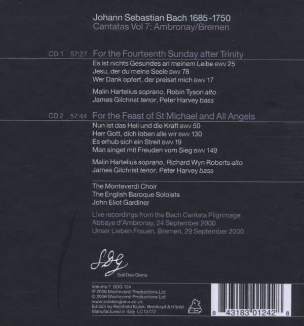BACH J.S. - Cantatas Vol. 7 - slide-1